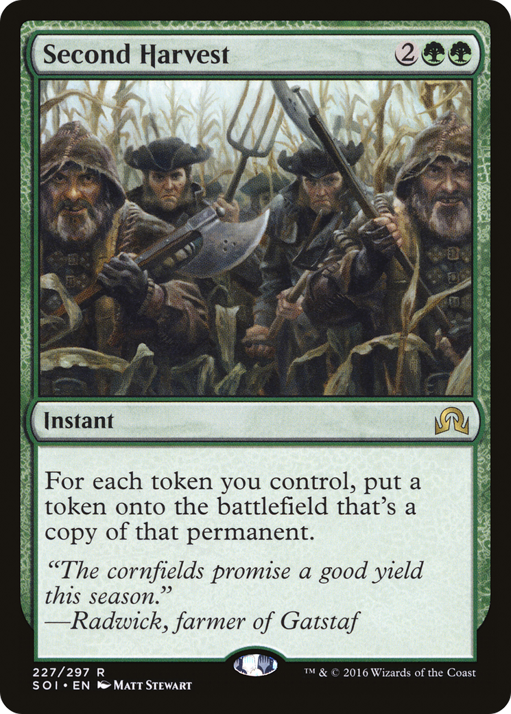 Second Harvest (SOI-227) [Shadows over Innistrad] Foil MTG Single Wizards of the Coast