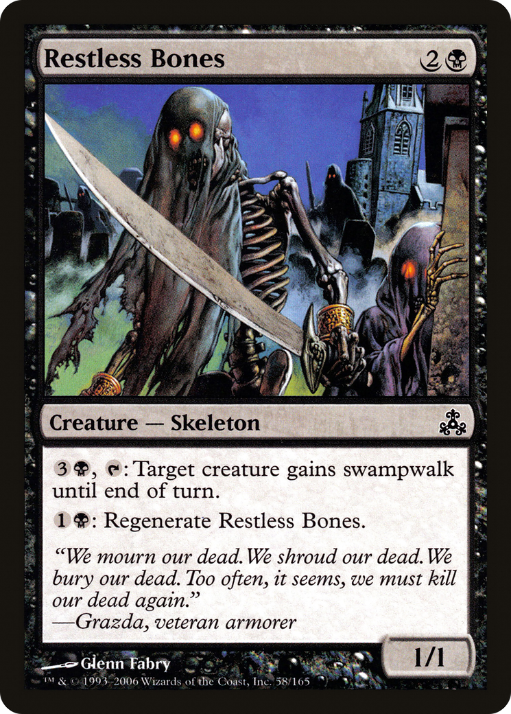 Restless Bones (GPT-058) [Guildpact] MTG Single Wizards of the Coast