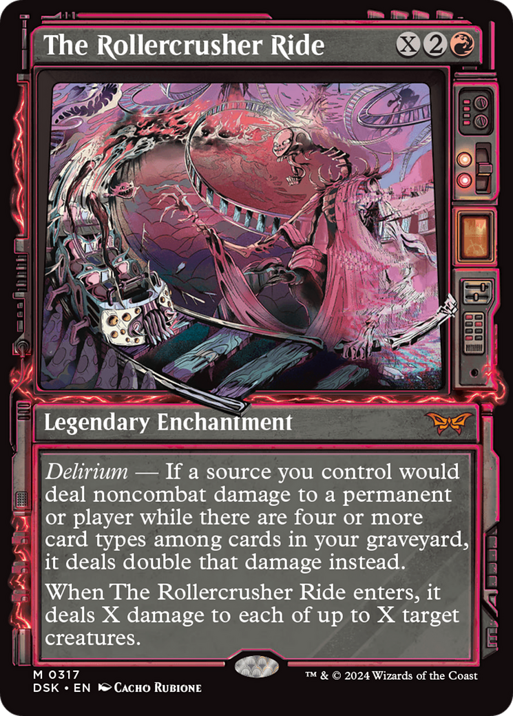 The Rollercrusher Ride (DSK-317) [Duskmourn: House of Horror] (Showcase) Foil MTG Single Wizards of the Coast