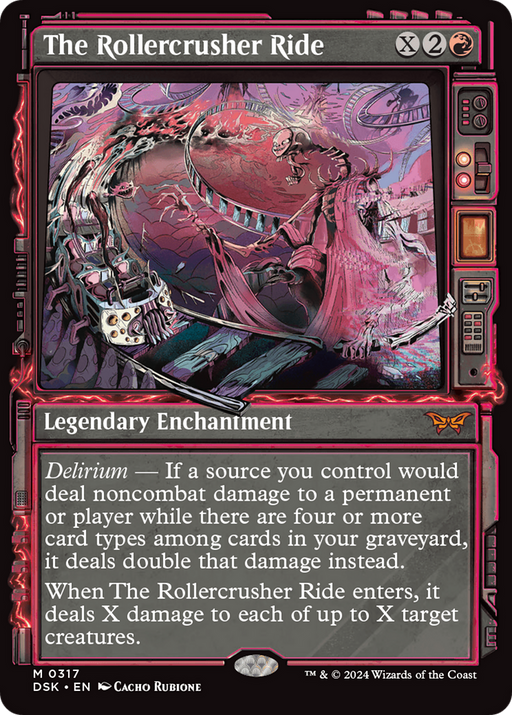 The Rollercrusher Ride (DSK-317) [Duskmourn: House of Horror] (Showcase) MTG Single Wizards of the Coast