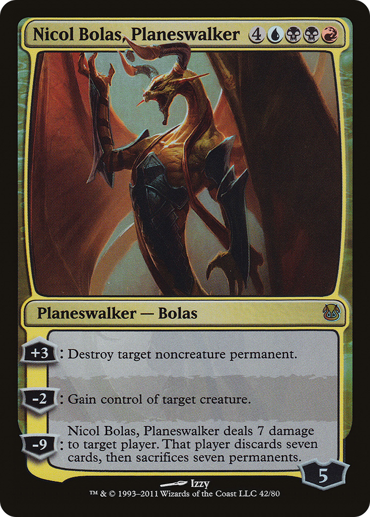 Nicol Bolas, Planeswalker (DDH-042) [Misc] Duel Decks: Ajani vs. Nicol Bolas Foil MTG Single Wizards of the Coast
