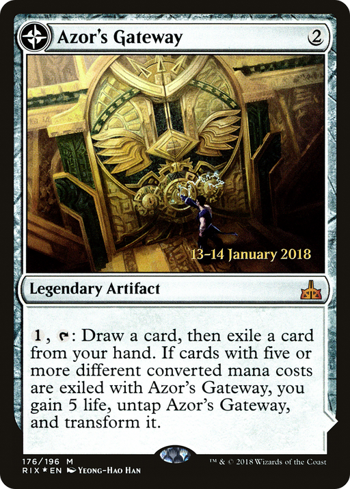 Azor's Gateway (PRE-176) [Rivals of Ixalan Promos] (compasslanddfc) Foil MTG Single Wizards of the Coast