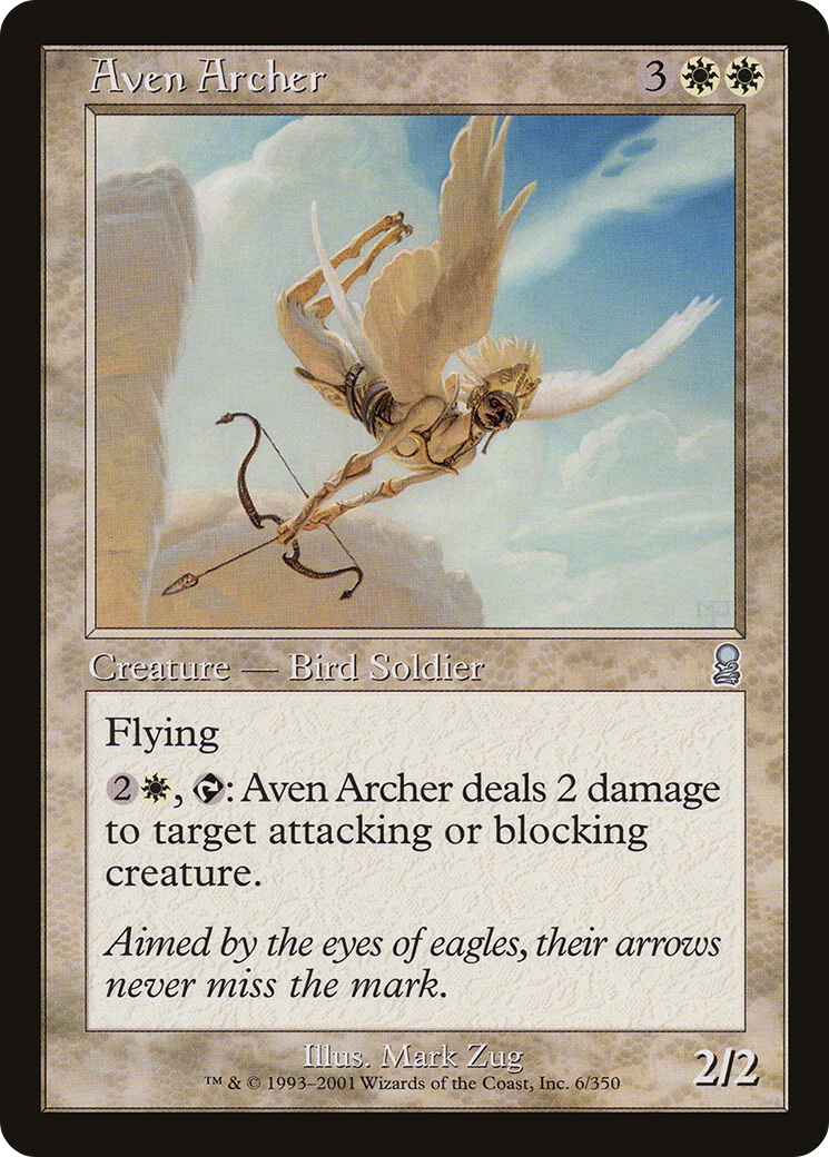 Aven Archer (ODY-006) [Odyssey] MTG Single Wizards of the Coast