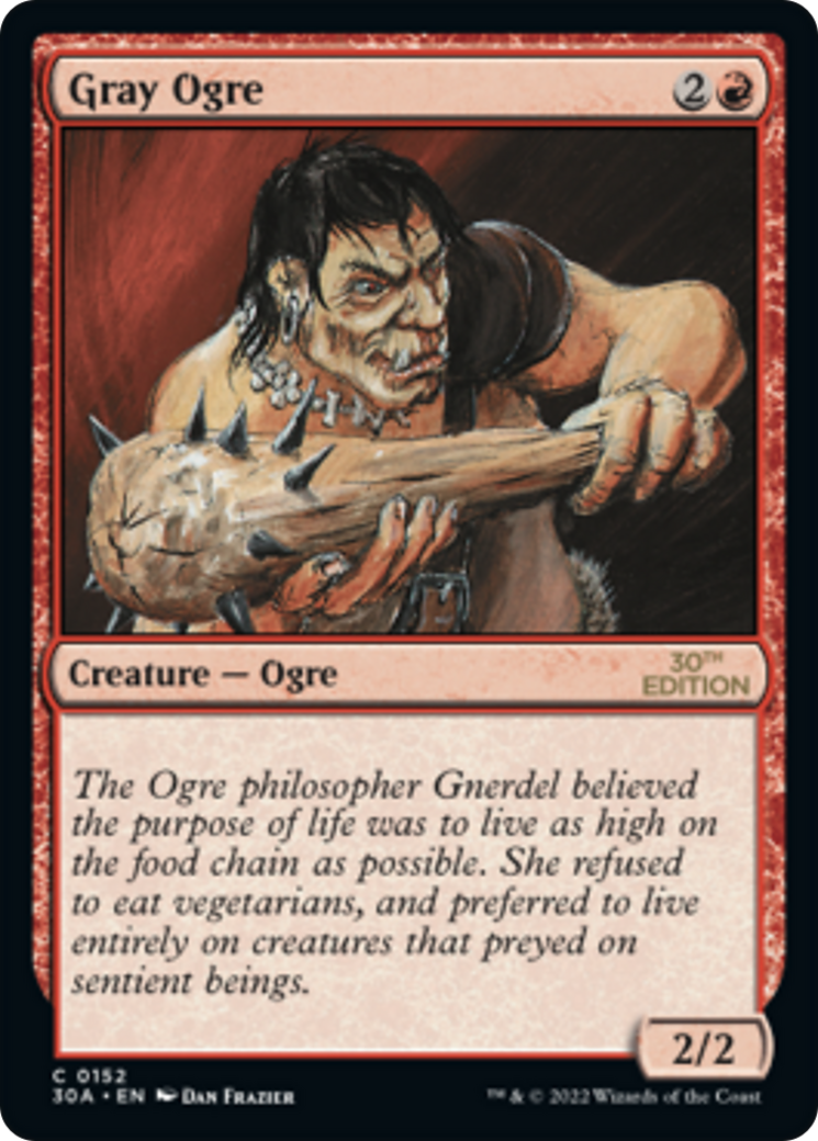 Gray Ogre (30A-152) [30th Anniversary Edition] MTG Single Wizards of the Coast