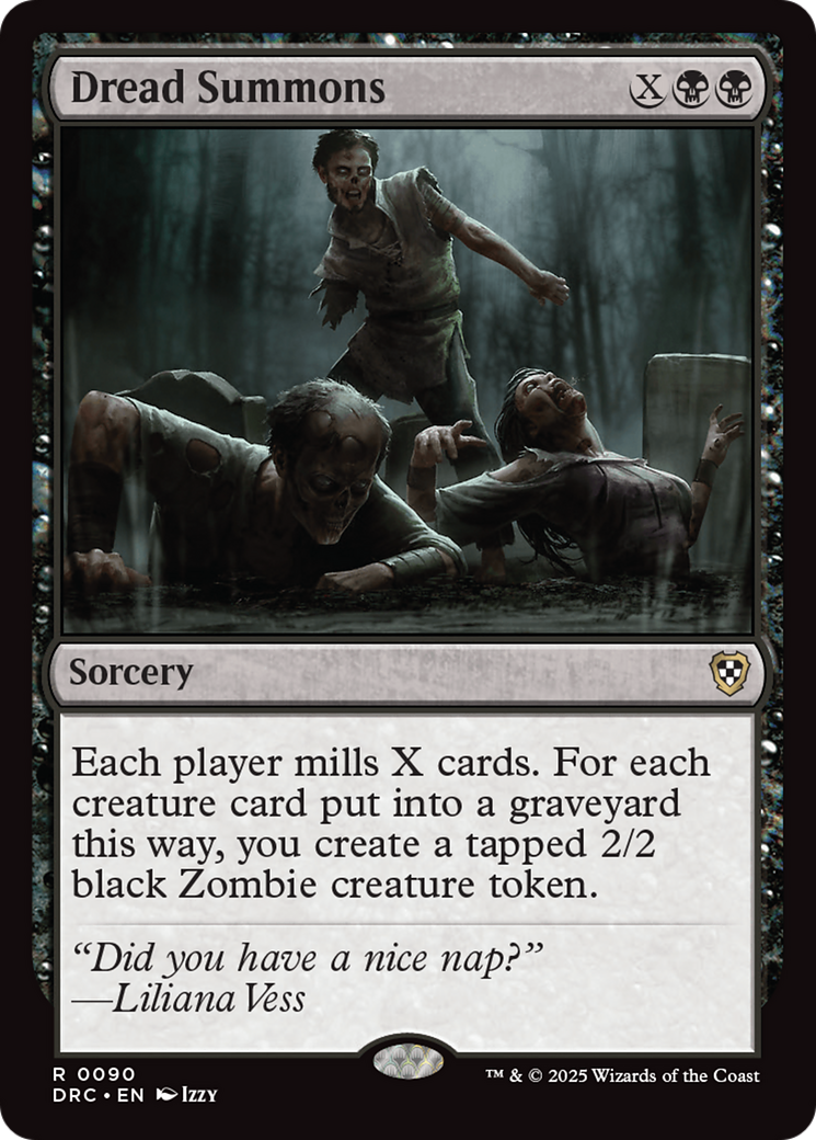 Dread Summons (DRC-090) [Commander: Aetherdrift] MTG Single Wizards of the Coast