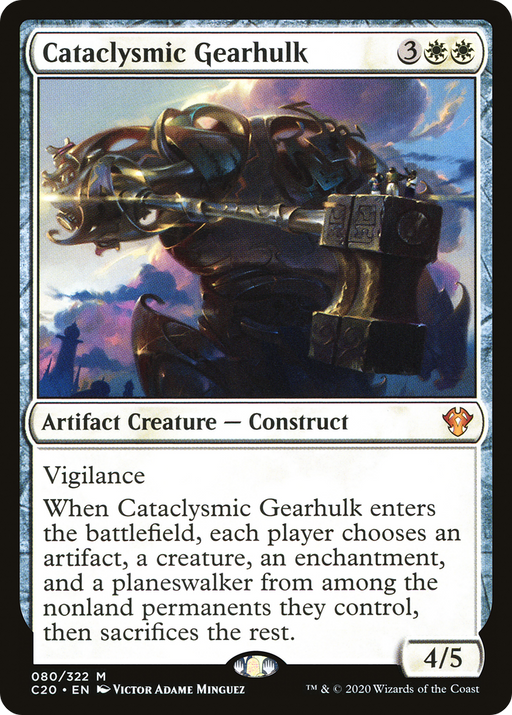 Cataclysmic Gearhulk (C20-080) [Commander 2020] MTG Single Wizards of the Coast