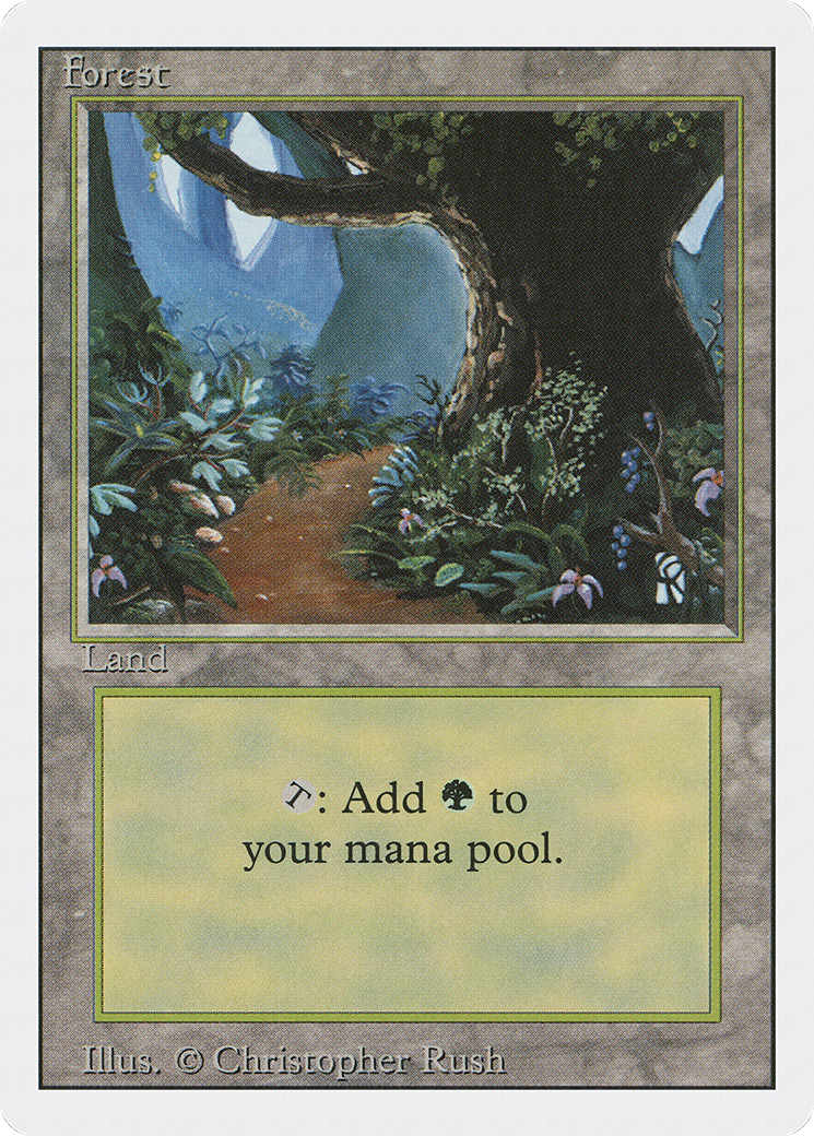 Forest (B) (3ED-286) [Revised Edition] MTG Single Wizards of the Coast