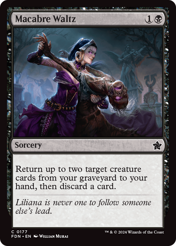 Macabre Waltz (FDN-177) [Foundations] MTG Single Wizards of the Coast