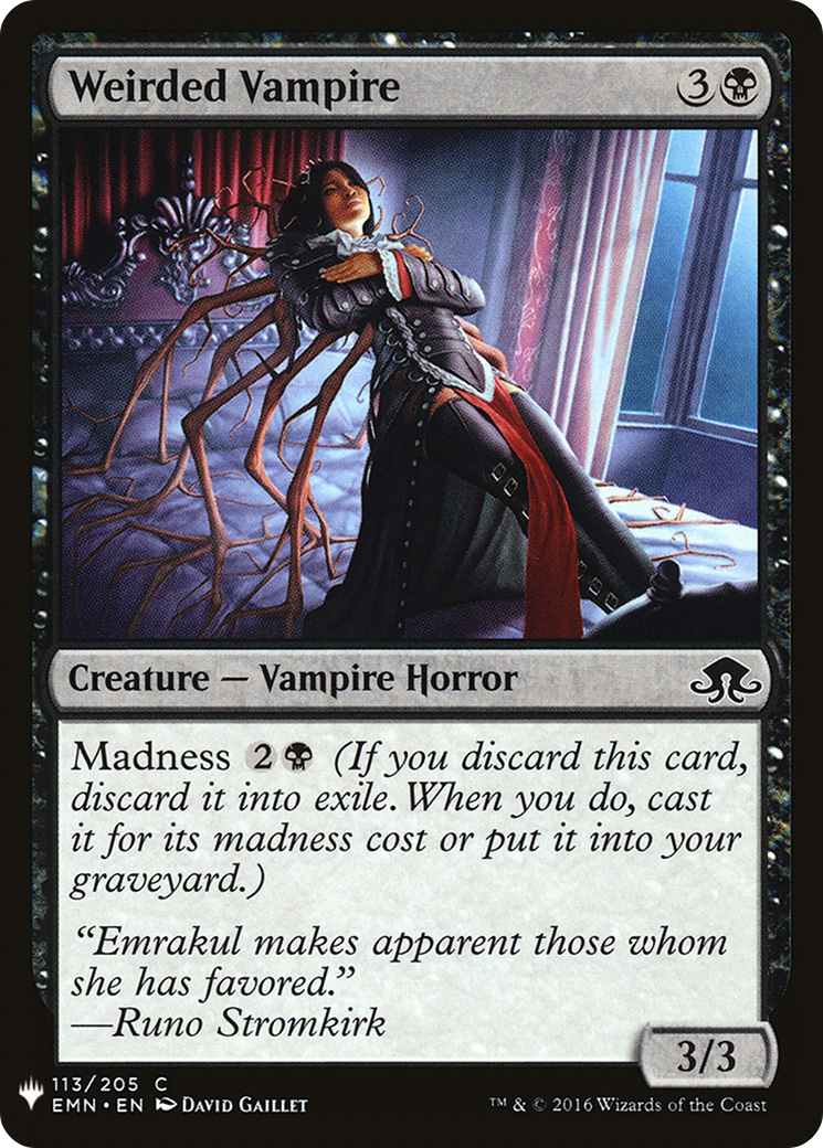 Weirded Vampire (LIST-EMN-113) [Mystery Booster] The List MTG Single Wizards of the Coast