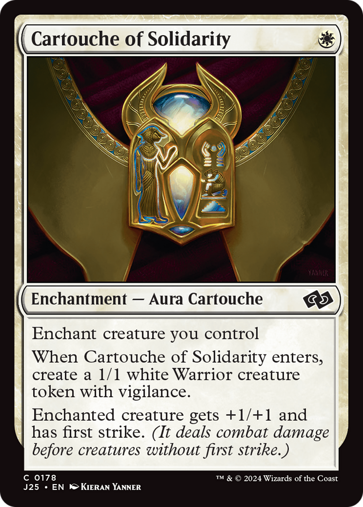 Cartouche of Solidarity (J25-178) [Foundations Jumpstart] MTG Single Wizards of the Coast