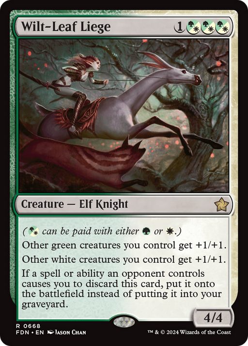 Wilt-Leaf Liege (FDN-668) [Foundations] MTG Single Wizards of the Coast