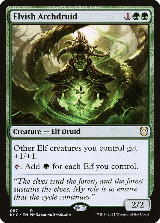 Elvish Archdruid (KHC-057) [Kaldheim Commander] MTG Single Wizards of the Coast