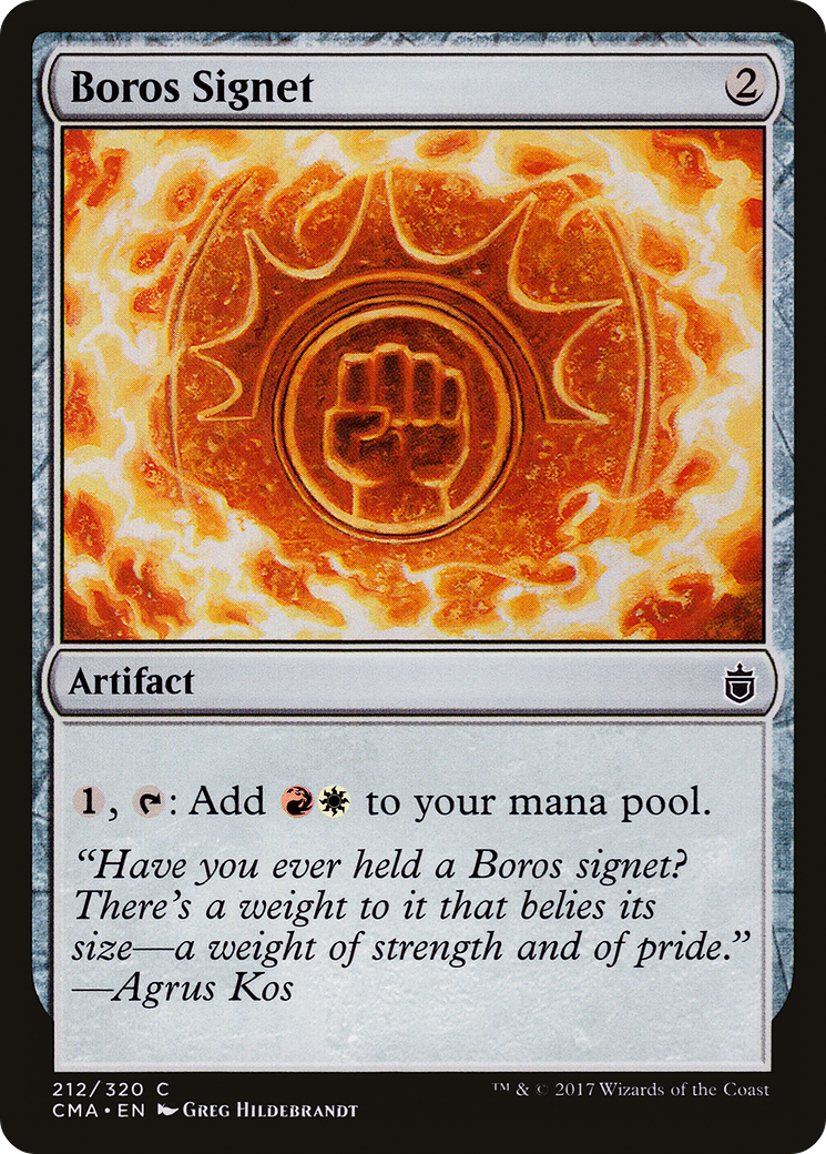 Boros Signet (CMA-212) [Commander Anthology] MTG Single Wizards of the Coast