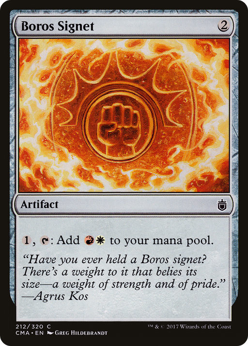 Boros Signet (CMA-212) [Commander Anthology] MTG Single Wizards of the Coast