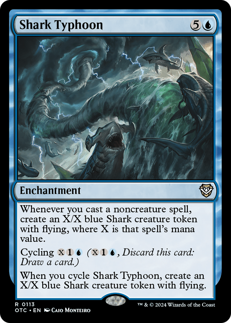 Shark Typhoon (OTC-113) [Outlaws of Thunder Junction Commander] MTG Single Wizards of the Coast