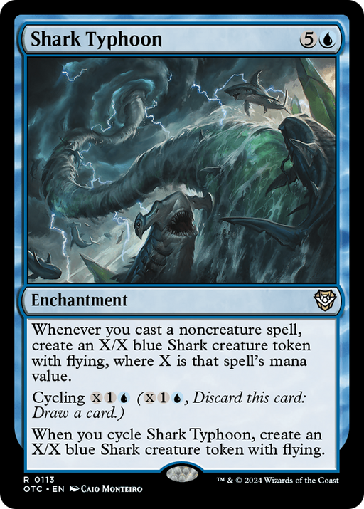 Shark Typhoon (OTC-113) [Outlaws of Thunder Junction Commander] MTG Single Wizards of the Coast