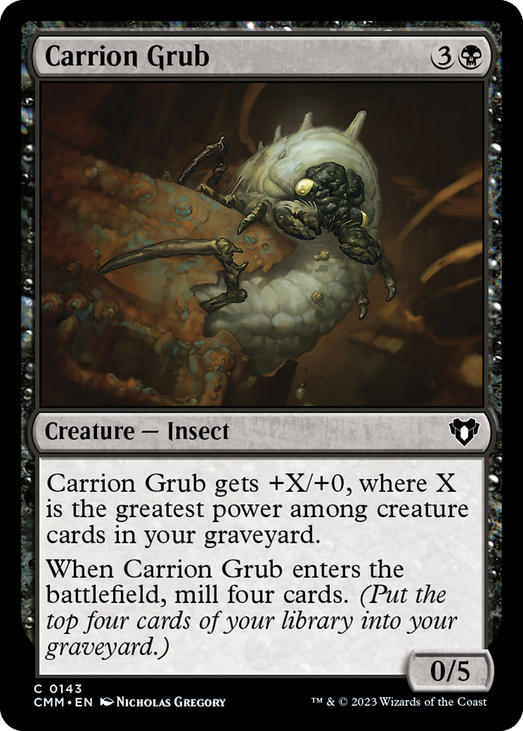 Carrion Grub (CMM-143) [Commander Masters] Foil MTG Single Wizards of the Coast