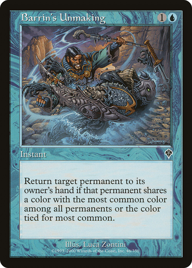 Barrin's Unmaking (INV-046) [Invasion] MTG Single Wizards of the Coast