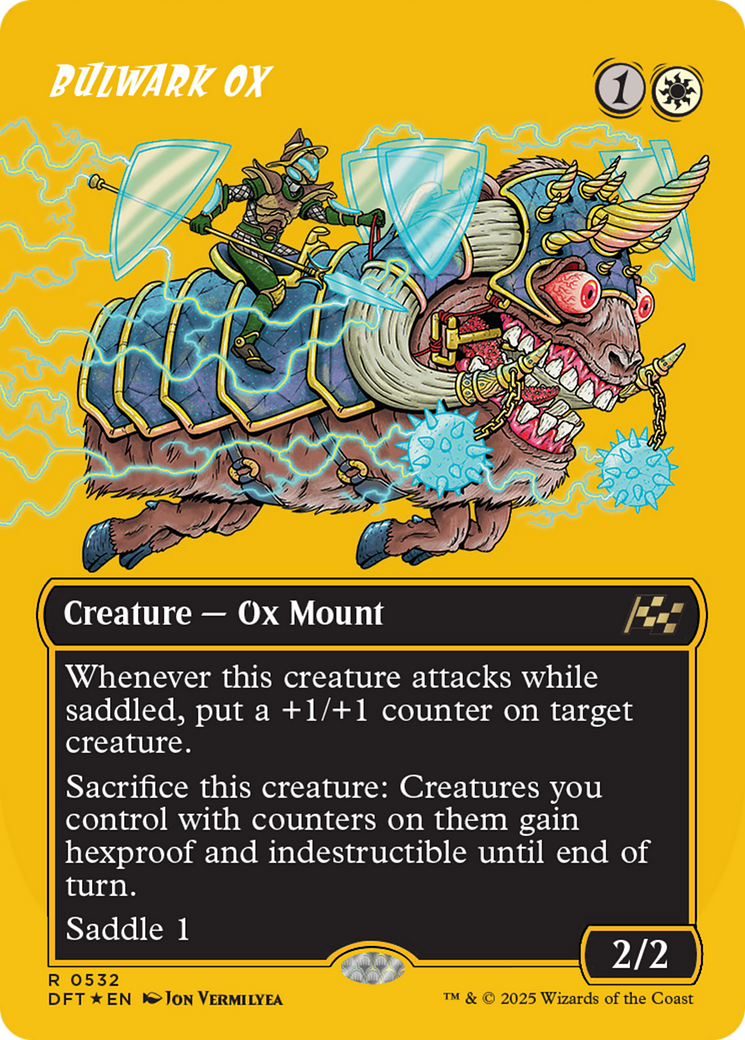 Bulwark Ox (First-Place Foil) (DFT-532) [Aetherdrift] (Borderless) Foil MTG Single Wizards of the Coast
