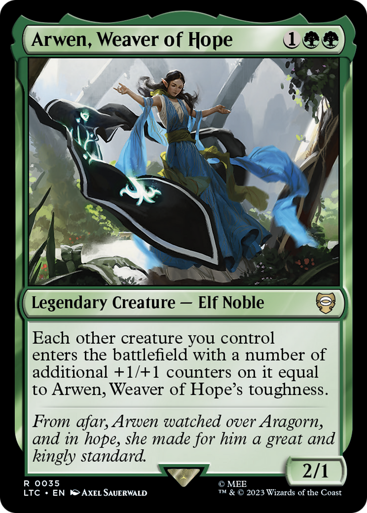 Arwen, Weaver of Hope (LTC-035) [Tales of Middle-earth Commander] MTG Single Wizards of the Coast