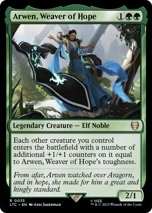 Arwen, Weaver of Hope (LTC-035) [Tales of Middle-earth Commander] MTG Single Wizards of the Coast