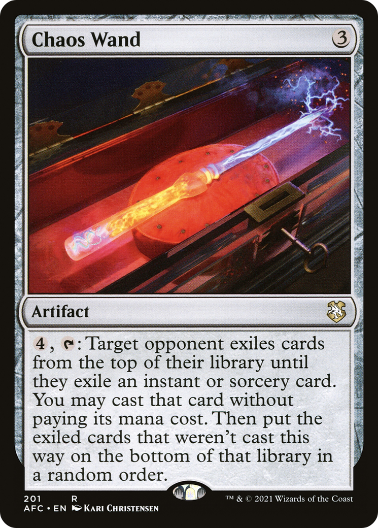 Chaos Wand (AFC-201) [Forgotten Realms Commander] MTG Single Wizards of the Coast