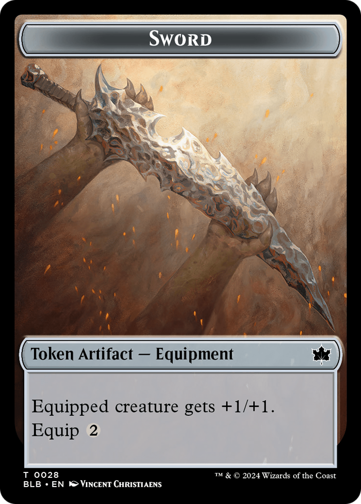 Sword // Manifold Mouse Double-Sided Token [Tokens] Bloomburrow Tokens MTG Single Magic: The Gathering