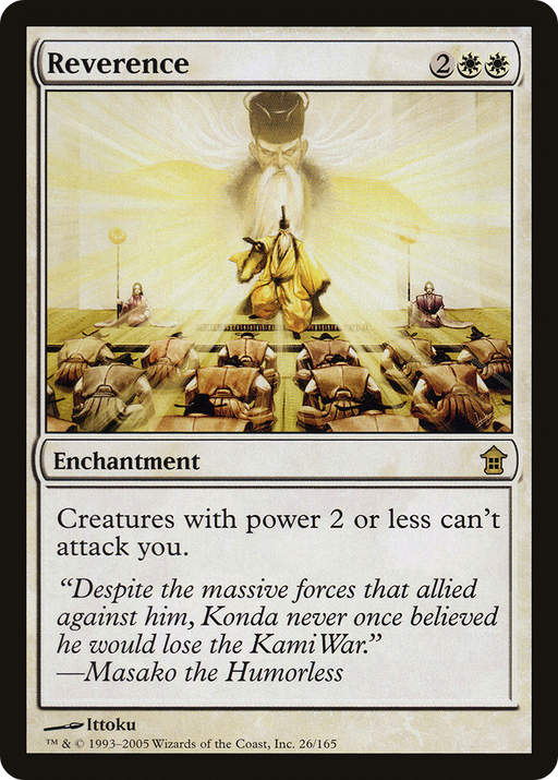 Reverence (SOK-026) [Saviors of Kamigawa] MTG Single Wizards of the Coast