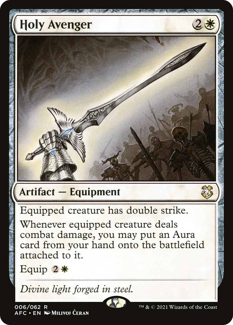 Holy Avenger (AFC-006) [Forgotten Realms Commander] MTG Single Wizards of the Coast