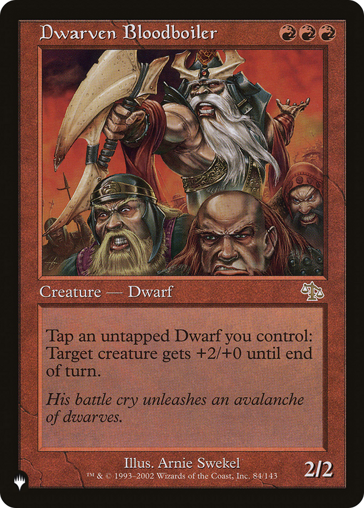 Dwarven Bloodboiler (LIST-84/143) [Mystery Booster] The List MTG Single Wizards of the Coast