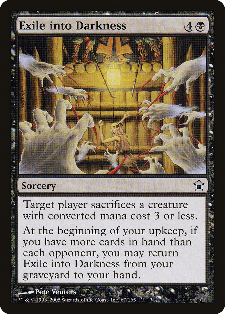 Exile into Darkness (SOK-067) [Saviors of Kamigawa] MTG Single Wizards of the Coast