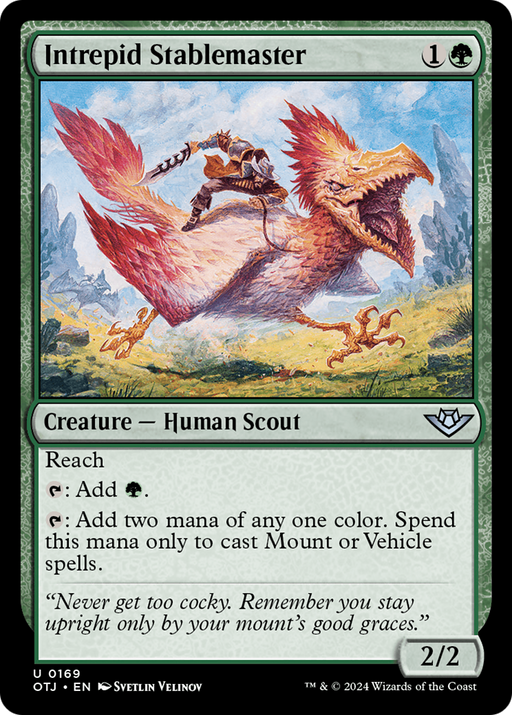 Intrepid Stablemaster (OTJ-169) [Outlaws of Thunder Junction] MTG Single Wizards of the Coast