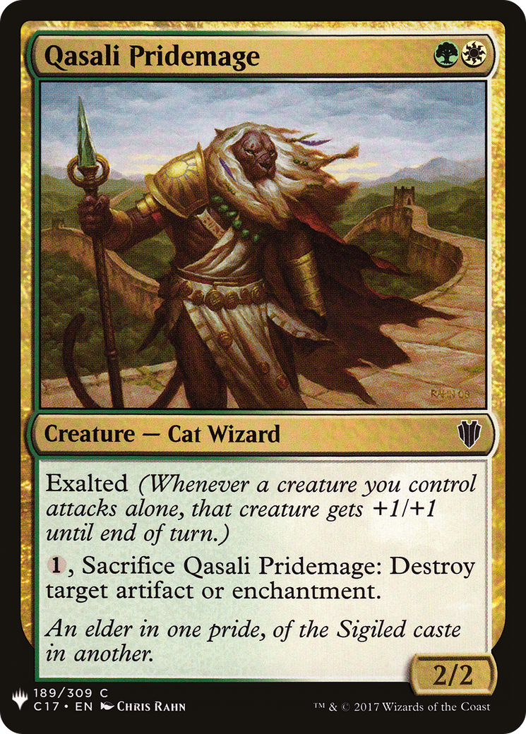 Qasali Pridemage (LIST-C17-189) [Mystery Booster] The List MTG Single Wizards of the Coast