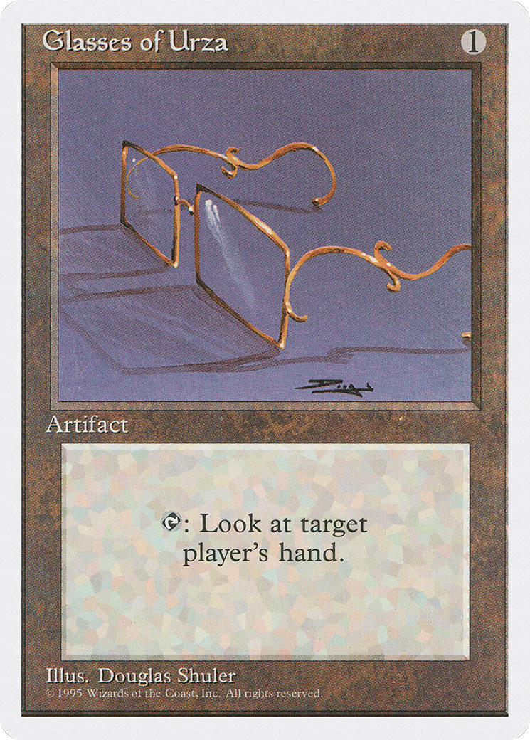 Glasses of Urza (4ED-321) [Fourth Edition] MTG Single Magic: The Gathering
