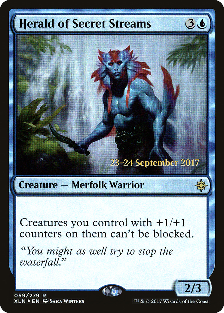Herald of Secret Streams (PRE-059) [Ixalan Promos] Foil MTG Single Wizards of the Coast