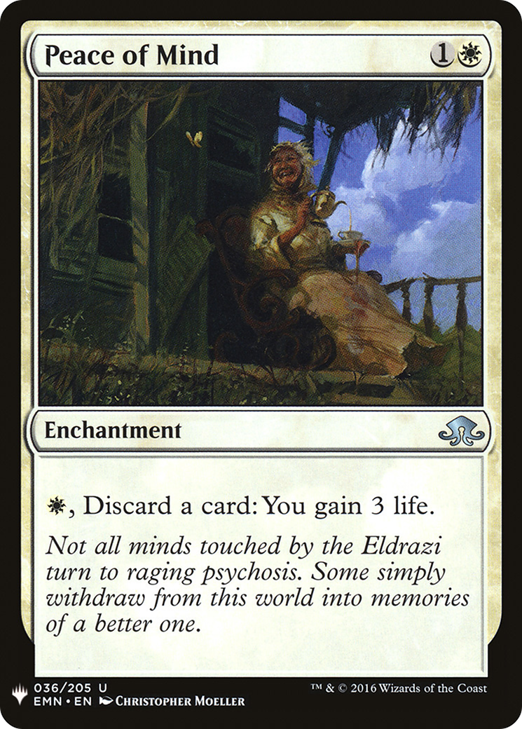 Peace of Mind (LIST-EMN-36) [Mystery Booster] The List MTG Single Wizards of the Coast