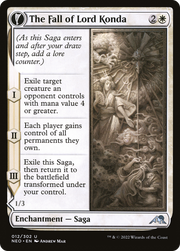 The Fall of Lord Konda // Fragment of Konda (NEO-012) [Kamigawa: Neon Dynasty] MTG Single Wizards of the Coast