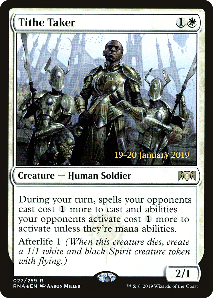 Tithe Taker [Ravnica Allegiance Prerelease Promos] MTG Single Magic: The Gathering