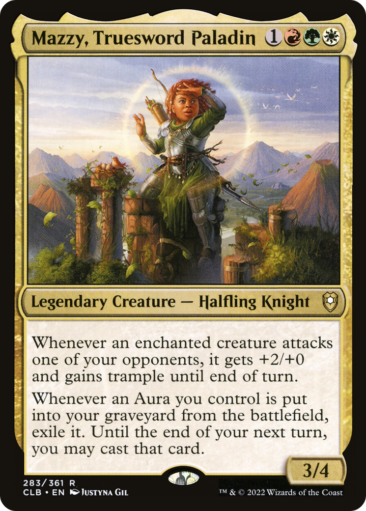 Mazzy, Truesword Paladin (CLB-283) [Commander Legends: Battle for Baldur's Gate] Foil MTG Single Wizards of the Coast