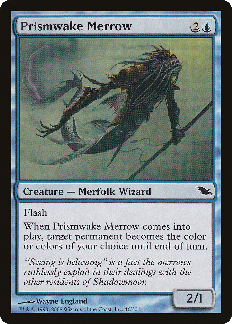 Prismwake Merrow (SHM-046) [Shadowmoor] Foil MTG Single Wizards of the Coast