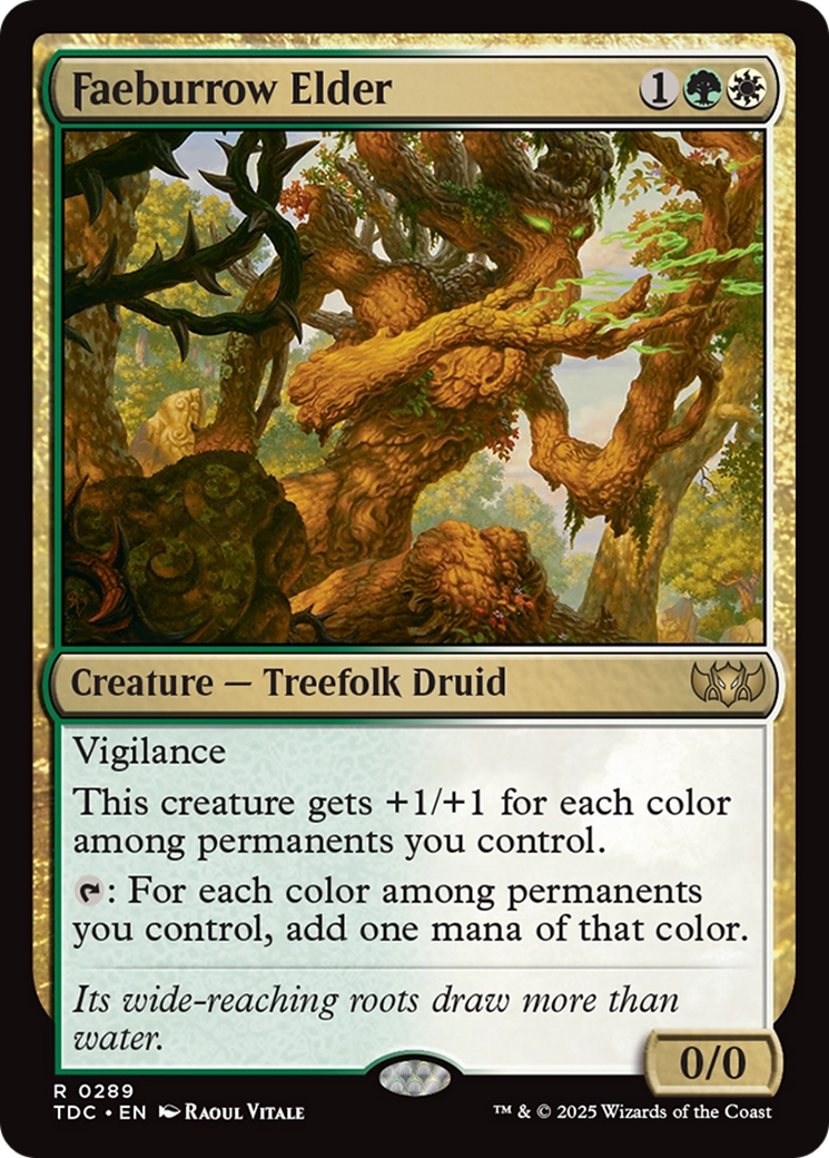 Faeburrow Elder (TDC-289) [Commander: Tarkir: Dragonstorm] MTG Single Wizards of the Coast