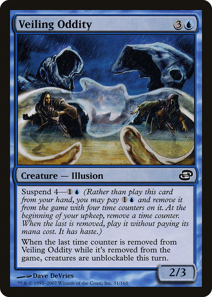 Veiling Oddity (PLC-051) [Planar Chaos] Foil MTG Single Planar Chaos