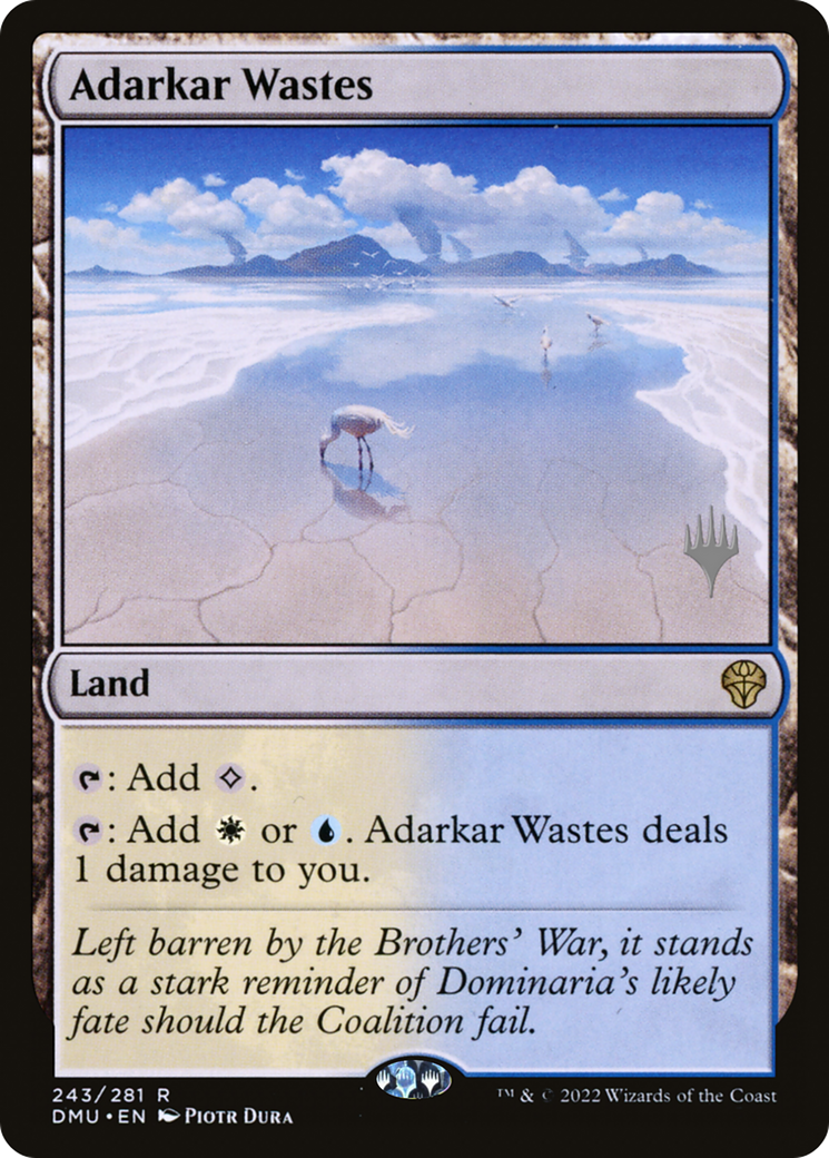 Adarkar Wastes (PPDMU-243) [Dominaria United Promos] MTG Single Wizards of the Coast