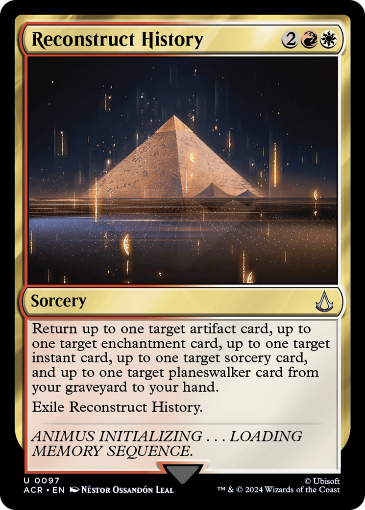 Reconstruct History (ACR-097) [Assassin's Creed] MTG Single Wizards of the Coast