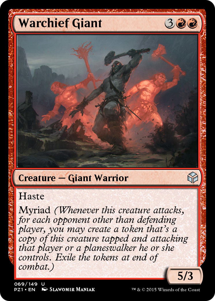 Warchief Giant (PZ1-069) [Digital] Legendary Cube Prize Pack MTG Single Wizards of the Coast