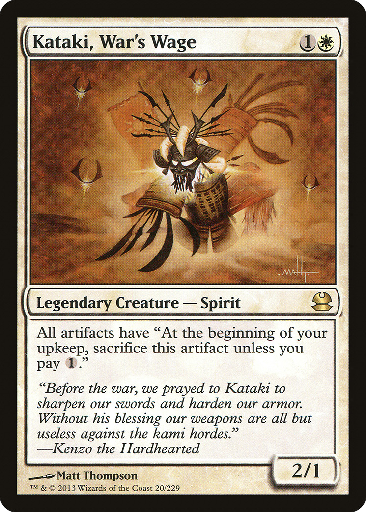 Kataki, War's Wage (MMA-020) [Modern Masters] Foil MTG Single Modern Masters