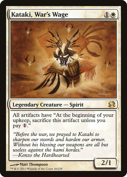 Kataki, War's Wage (MMA-020) [Modern Masters] Foil MTG Single Modern Masters