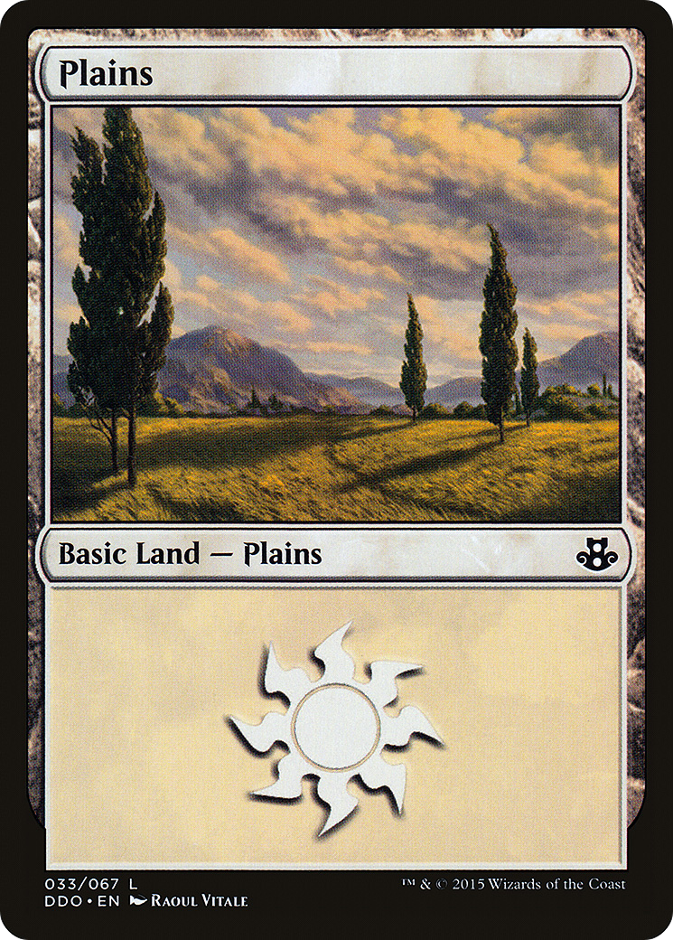 Plains (033) (DDO-033) [Misc] Duel Decks: Elspeth vs. Kiora MTG Single Wizards of the Coast
