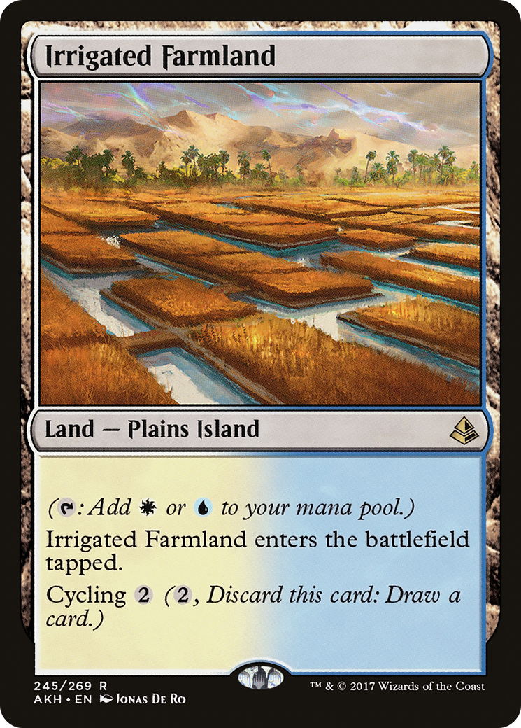 Irrigated Farmland (AKH-245) [Amonkhet] Foil MTG Single Wizards of the Coast