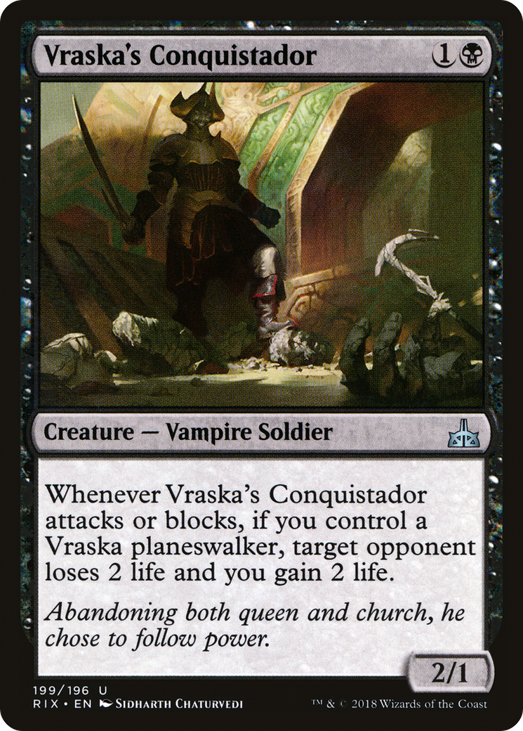 Vraska's Conquistador (RIX-199) [Rivals of Ixalan] MTG Single Wizards of the Coast